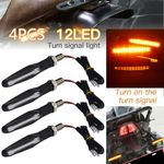 UK 4x Universal LED Motorcycle Motorbike Turn Signal Indicators Light Lamp Amber