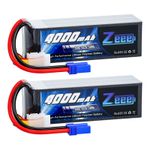 2x Zeee 5S 18.5V 4000mAh Lipo Battery 100C EC5 Softcase Lipo for RC Car Truck