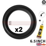 2x 6.5" inch Woofer Speaker Part Light Surrounds Repairs Spare Foam 157MM +Glue
