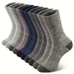 5 Pairs Merino Wool Socks For Men, Super Thick Hiking Man Socks Thermal size