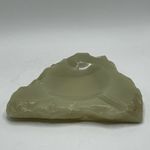 Vintage Jade / Green Onyx  Ashtray / Dish / Tray With Rough Edge