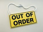 Out of Order Sign - Door - Window - Hanging Sign