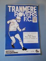 Tranmere Rovers West Ham League Cup 2nd Rd September 1974  near mint Condition