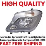 Passenger Left Side N/S Headlight Head Lamp for 14-18 Mercedes Sprinter W906