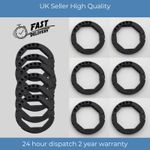60mm Octagonal Split Hinged Garage Door Collar 6-Pack RDAL60 Tube Barrel Adapter