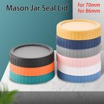 Reusable for Wide Mouth Jar Seal Bottle Cover 70mm 86mm Mason Jar Lid Good Seal