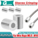 Aluminum Swage Crimps Sleeves Wire Rope Cable Ferrules For Stainless Steel Wire
