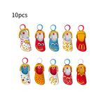 Crocs Mini Mcdonald Keychain Happy Meal Toys Croc Keyring Decoration Gift