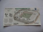 Ticket Stub - SOUTHAMPTON V MANCHESTER UNITED PREMIER LEAGUE - 2003-04