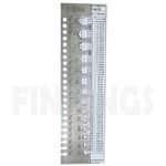 Stainless Steel Wire Thickness Gauge Marked With MM & SWG Craft Bead Tools