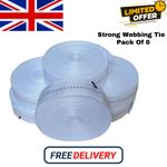 6x 20M Long x 45mm wide Strong Webbing Tie roll for removals / storage