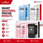 Luxecare Scientific Calculator 82MS Electronic 12-Digit Display for School Exam