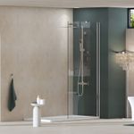 Walk In Wet Room Shower Enclosure Screen Panel 8mm Easy Clean Glass Support Arm