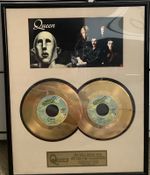 Queen We Will Rock You Gold Disc (Limited Edition) with authentication card