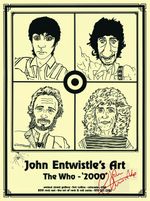 JOHN ENTWISTLE ART - THE WHO - 2000 A1 POSTER