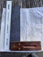Carpenters Square Wood and Brass