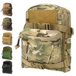 Tactical Hydration Pack Back Panel Water Bag Molle Pouch Hunting Zipper Backpack