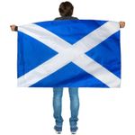 ST ANDREWS FLAG 5' x 3' Blue Saltire Cross Scotland Scottish Saint Andrew Day