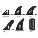 Paddle Board Fin - 9" Replacement sup fin - iSUP/Canoe/Kayak etc Shipped UK