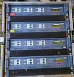4 x Strand SD6 Dimmer Rack 6 Way in Flight Case with Wheels