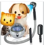 Cordless Dog Grooming Vacuum Kit, 10000Pa Suction, Low Noise for Pets