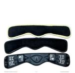 Non Elastic Short Girth Interchangeable Memory Foam/Fleece Soft Padded Leather