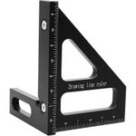 Aluminum Alloy Triangle Ruler Easy To Read Markings 90 Degree Layout Tool