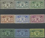 New Hebrides 1925 SG43-51 Weapons & Idols dual values set MLH