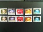 RHODESIA  & ZIMBABWE USED STAMPS 1978-1983  GEMSTONES 1-7 CENTS.
