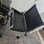 Matrix F25 Black/Green Fishing Carp Seat Box GMB178 with Bait Weight Box Used