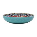 Pasta Bowl 30cm Teal Blue Tuscany Mediterranean Bohemian Large Tableware Dish