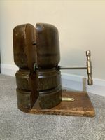 Antique Vintage Mechanical Millinery Wooden Hat Stretcher