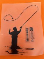 FLY FISHING / CAR DECAL  WINDOW STICKER FLY   FISHING STICKER WADING “Large”