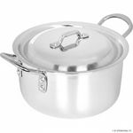 26cm Casserole with Lid Single Piece for Stovetop Cooking  Weight: 520g Size: 30