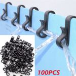 10/50/100Pcs Gutter Hanging Hooks S Clips for Outdoor String Lights Weatherproof