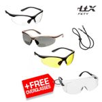 3 voltX CONSTRUCTOR BIFOCAL Reading Safety Glasses 1xClear-1xYellow-1xPolarized 