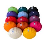 Round Zafu Buckwheat Meditation/Yoga/Booster Cushion, Solid Colours
