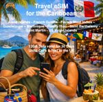 Travel eSIM for the Caribbean -12GB of Data Valid for 30 Days -Same day delivery