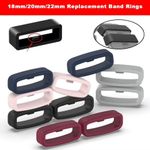 Keeper 18/20/22MM Hoop Watch Band Buckle Strap Loop Rubber Holder Silicone UK