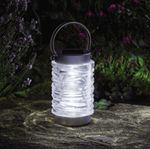 Smart Solar Wave Lantern Stainless Steel