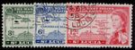 ST. LUCIA QEII SG185-187, 1958 British Caribbean set, FINE USED.
