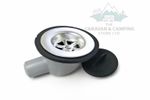  Angled Sink Waste and Plug  1.1/4" to 3/4" - Caravan / Motorhome - 82063