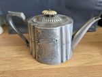 Antique pewter teapot manufactured by H.W Ltd