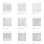 Premium Net Curtain White Lace Slot Top Heading Collection - Sold By The Metre