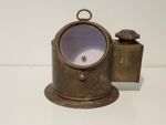 Vintage NOS Brass Militaria Binnacle Hood Compass Cover Oil Lamp Burner Maritime