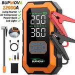 12000A Car Jump Starter Air Compressor Cordless Pump Battery Booster Power Bank