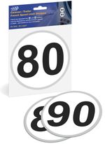 80/90 Speed Sticker for Towing in Europe Caravan Trailer Stickers