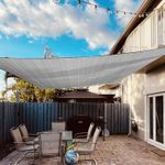 Dripex Sun Shade Sail Waterproof Rectangle Canopy, 4x5m PES Polyester 95% UV Blo