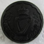 British Army: London Irish Rifles Black Button (Large, 23mm, WW1 Period)