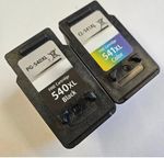 Refilled Ink For Canon 540XL Black And 541XL Colour Pixma MG3650s PG 540 CL 541